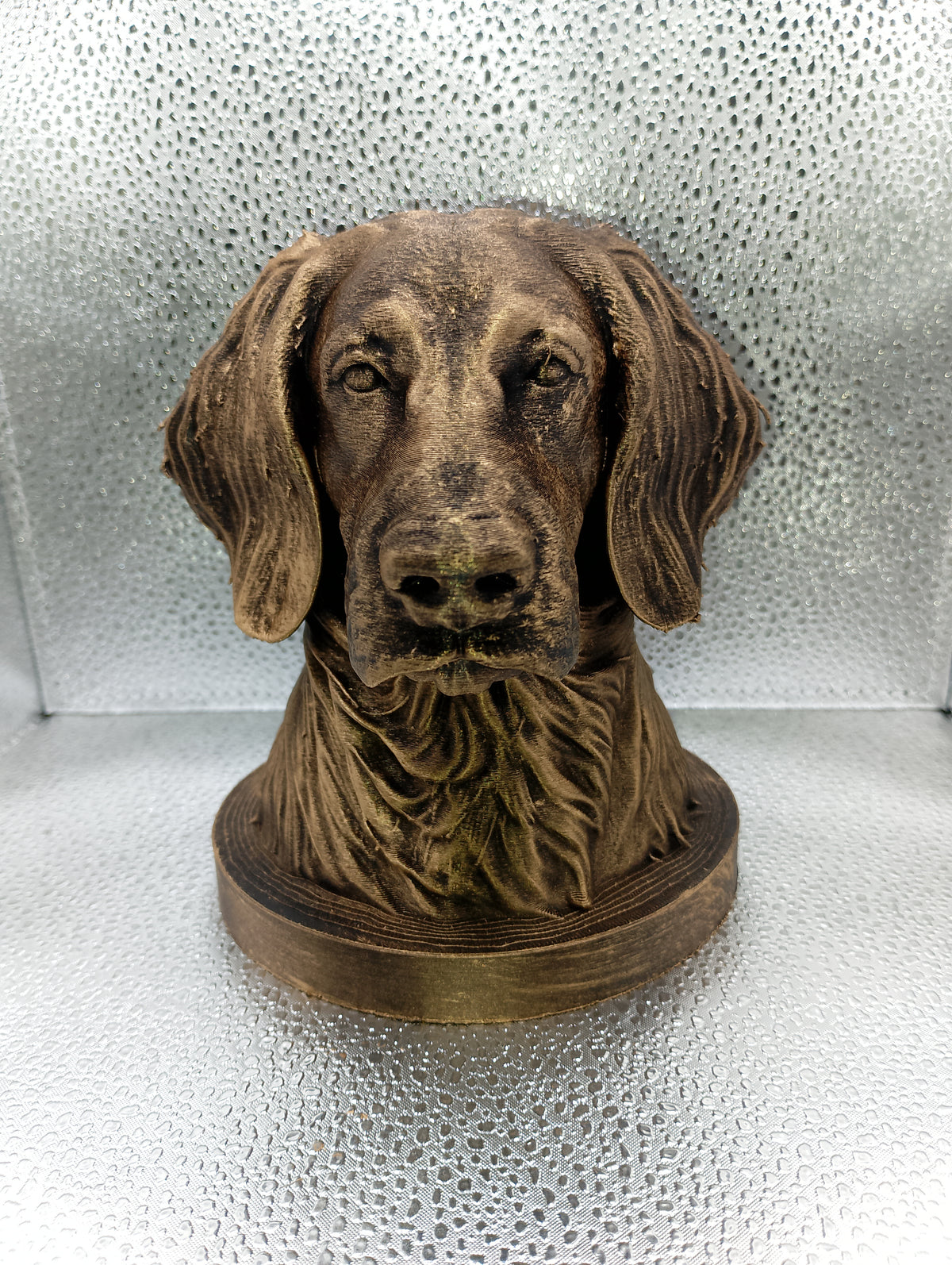 Long-Haired Weimaraner Bust
