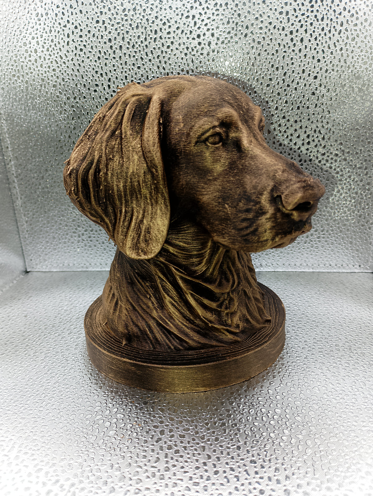 Long-Haired Weimaraner Bust