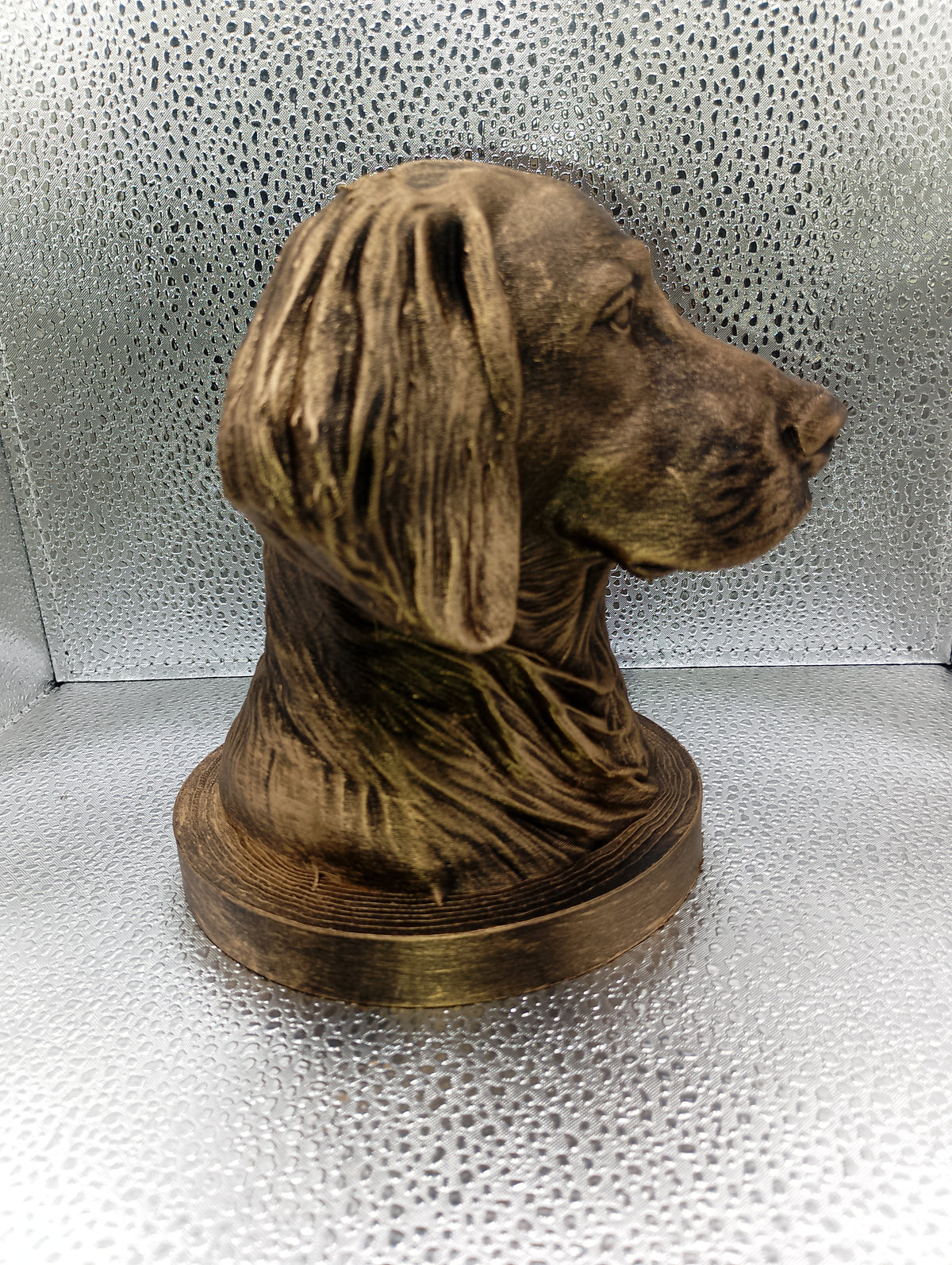 Long-Haired Weimaraner Bust