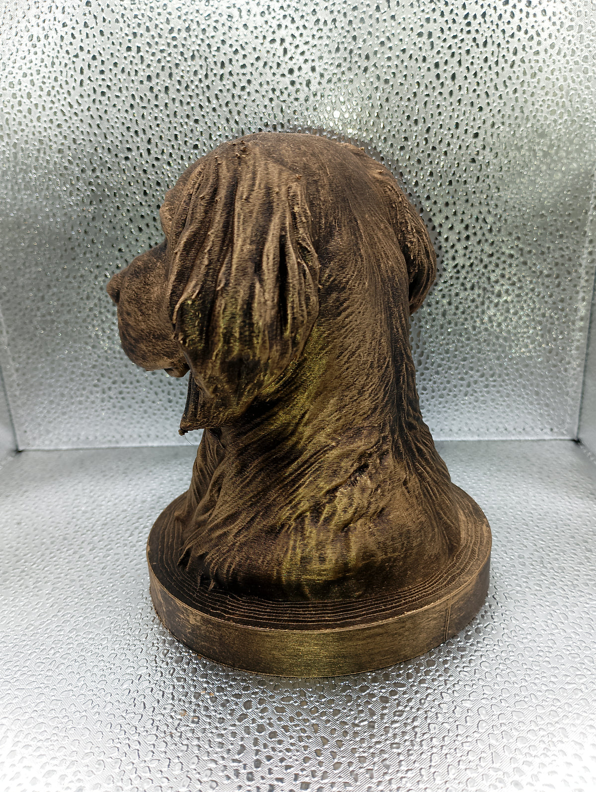 Long-Haired Weimaraner Bust