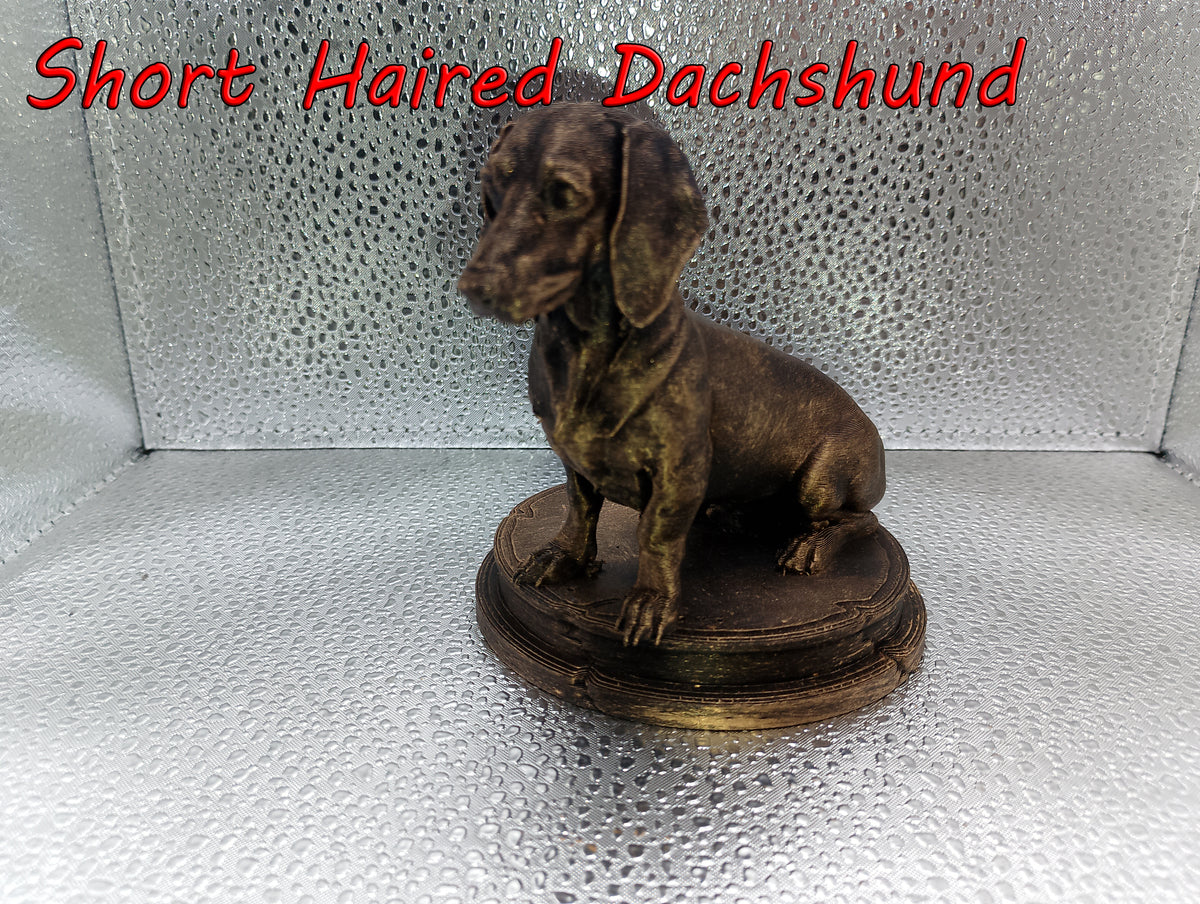 Short Haired Dachshund Bust – 7cm Miniature Statue