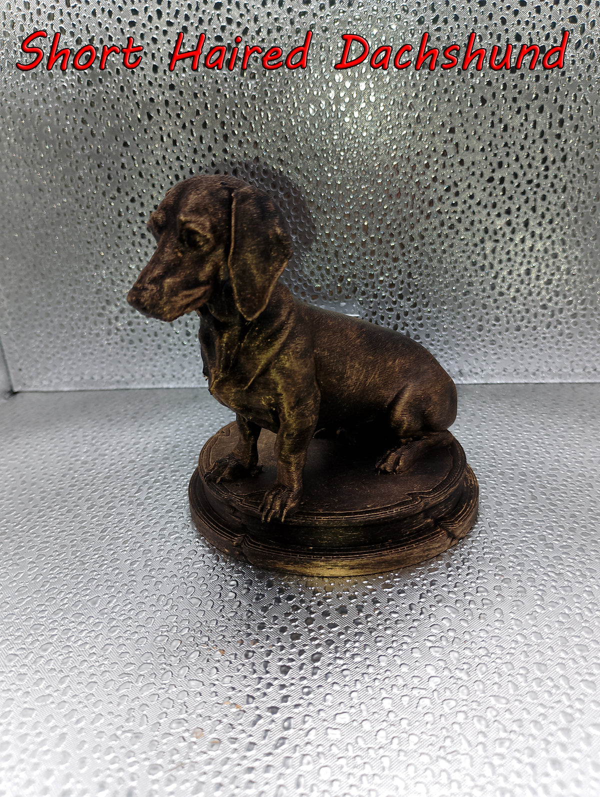 Short Haired Dachshund Bust – 7cm Miniature Statue