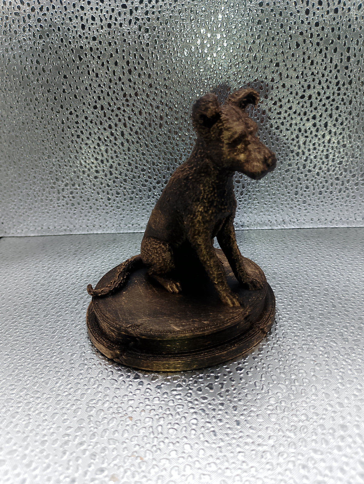 Hungarian Pumi Dog Bust – 7cm Miniature Statue