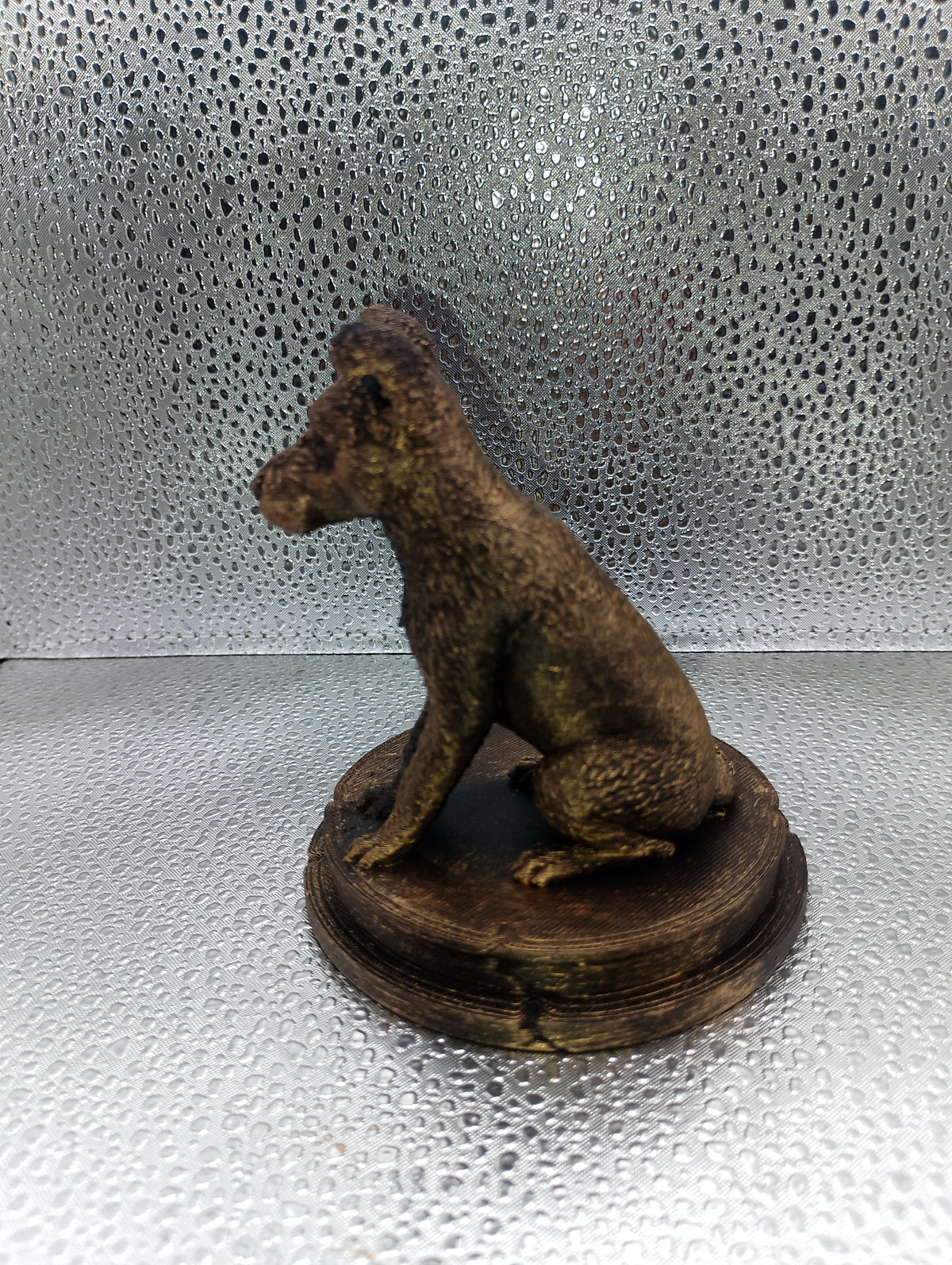 Hungarian Pumi Dog Bust – 7cm Miniature Statue