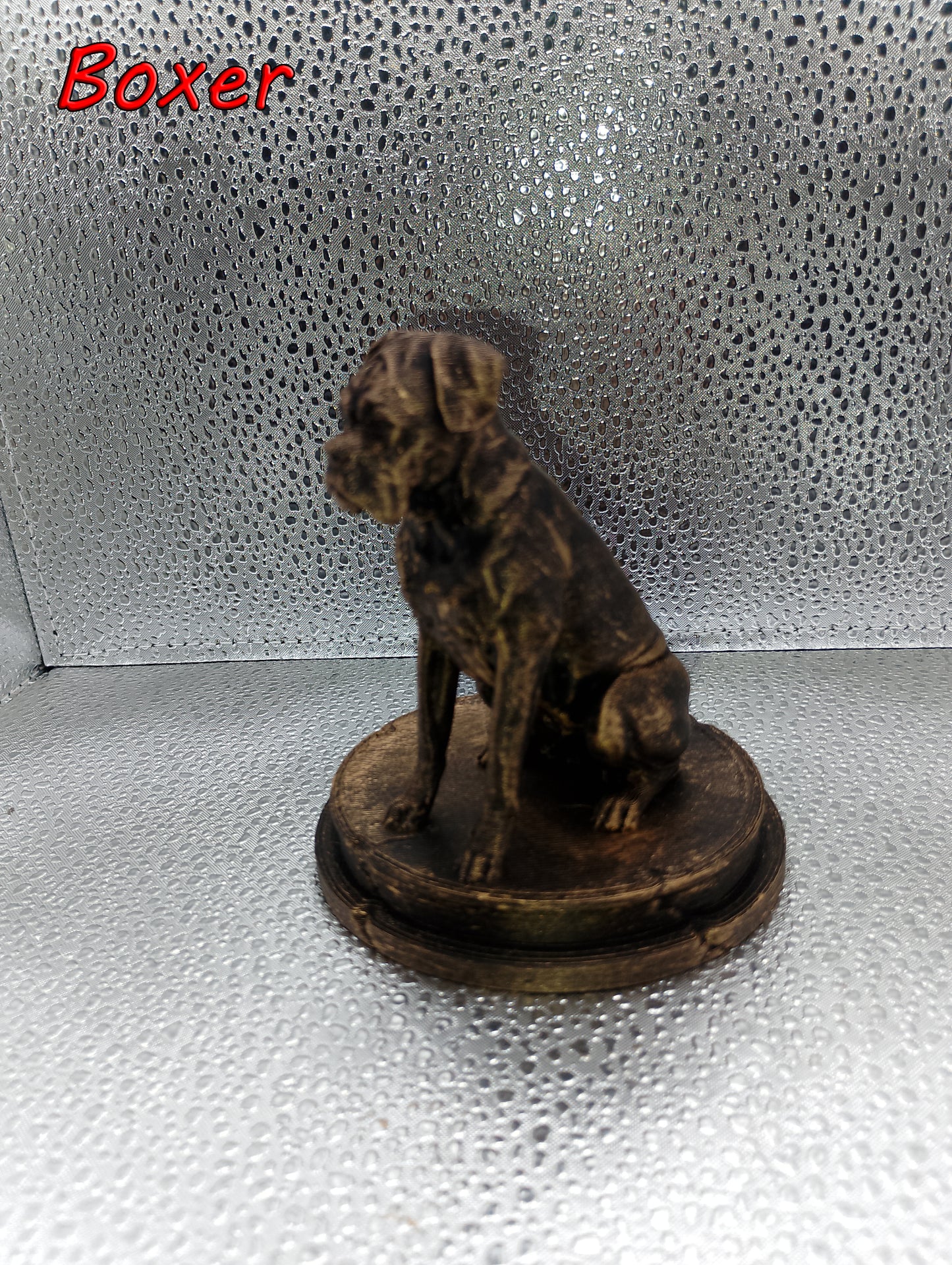 Boxer Dog Bust  – 7cm Miniature Statue