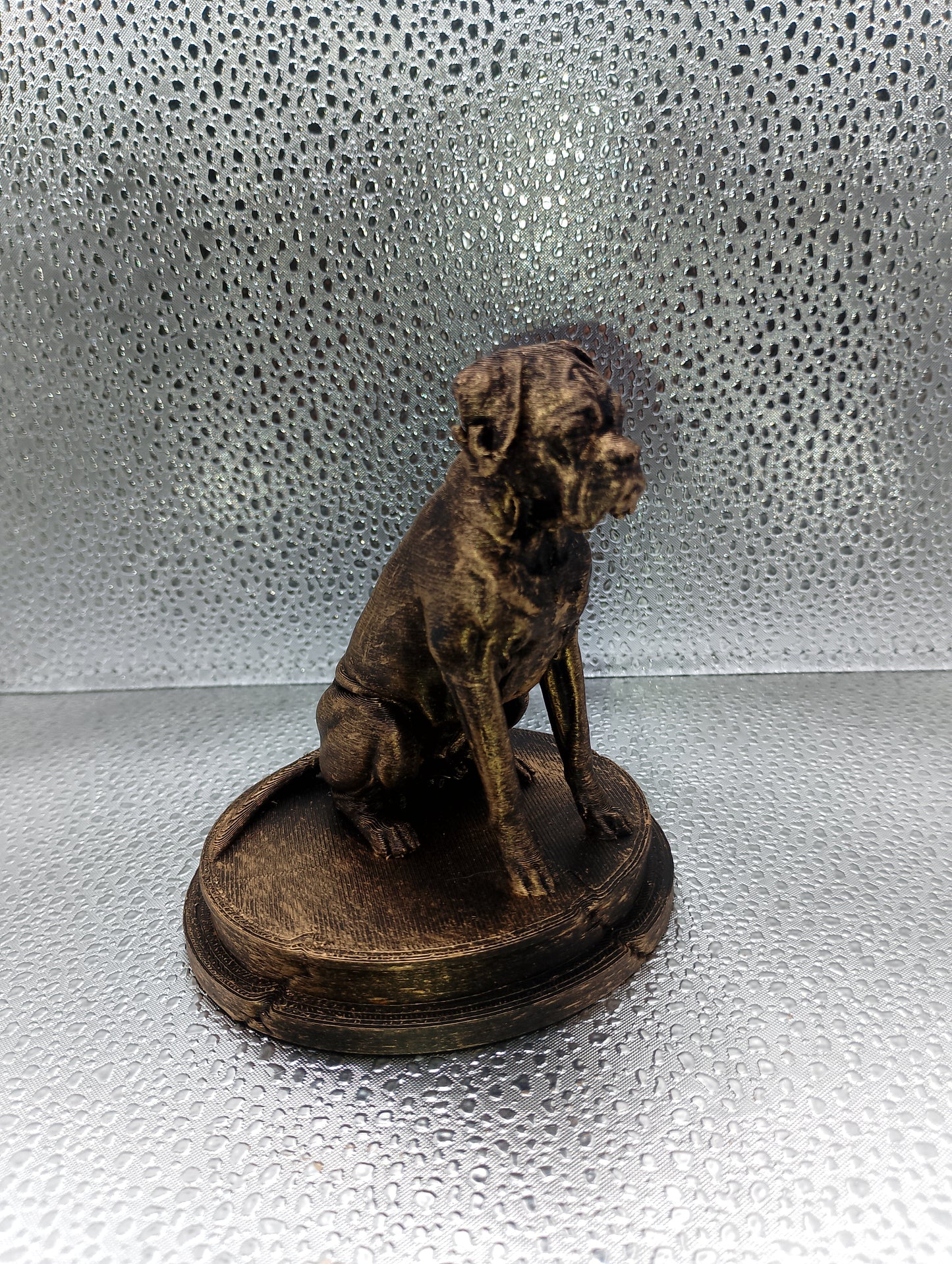 Boxer Dog Bust  – 7cm Miniature Statue