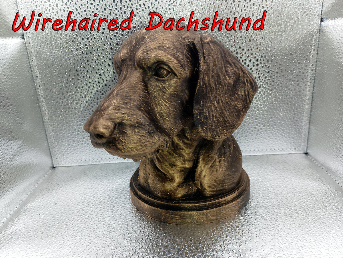 Wirehaired Dachshund Bust