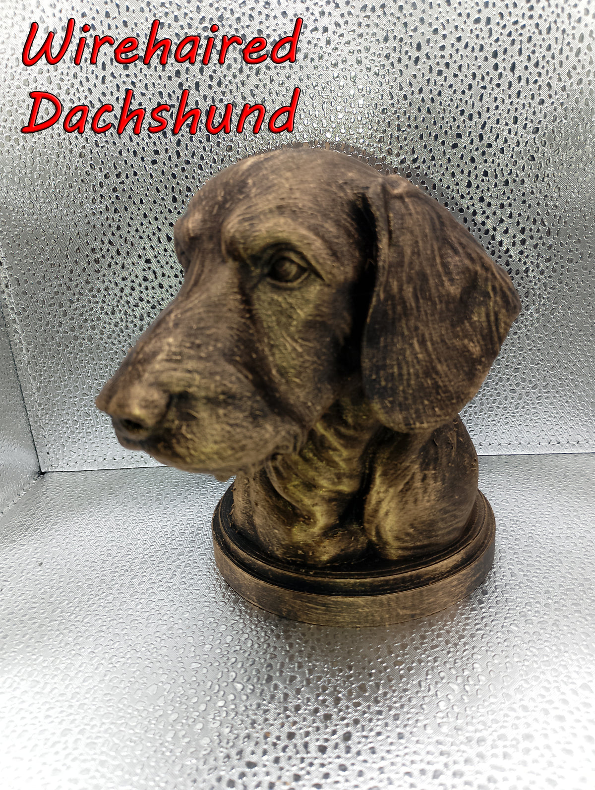 Wirehaired Dachshund Bust