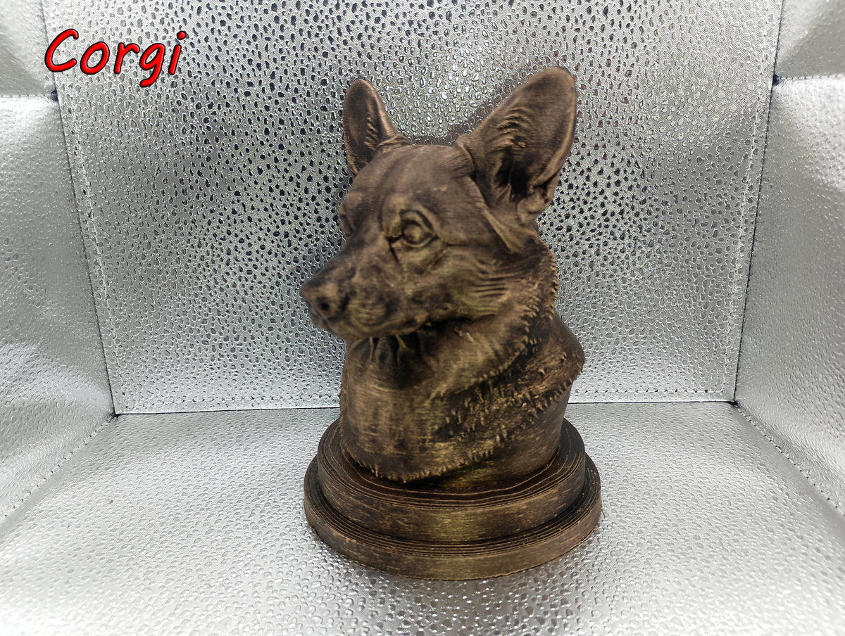 Pembroke Welsh Corgi Bust