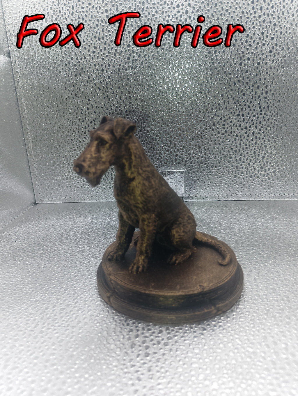Fox Terrier Bust – 7cm Miniature Statue