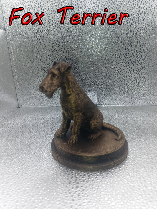 Fox Terrier Bust – 7cm Miniature Statue