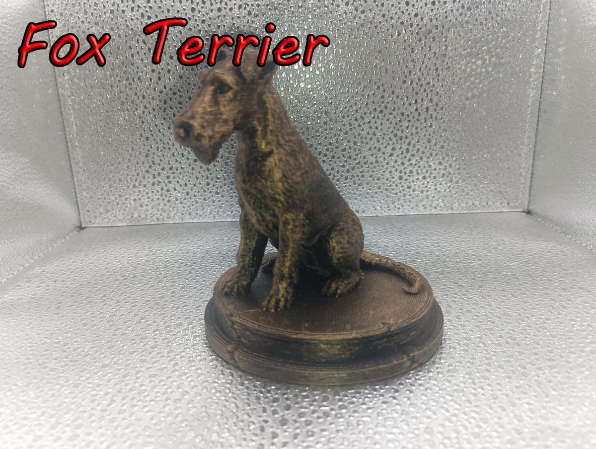 Fox Terrier Bust – 7cm Miniature Statue