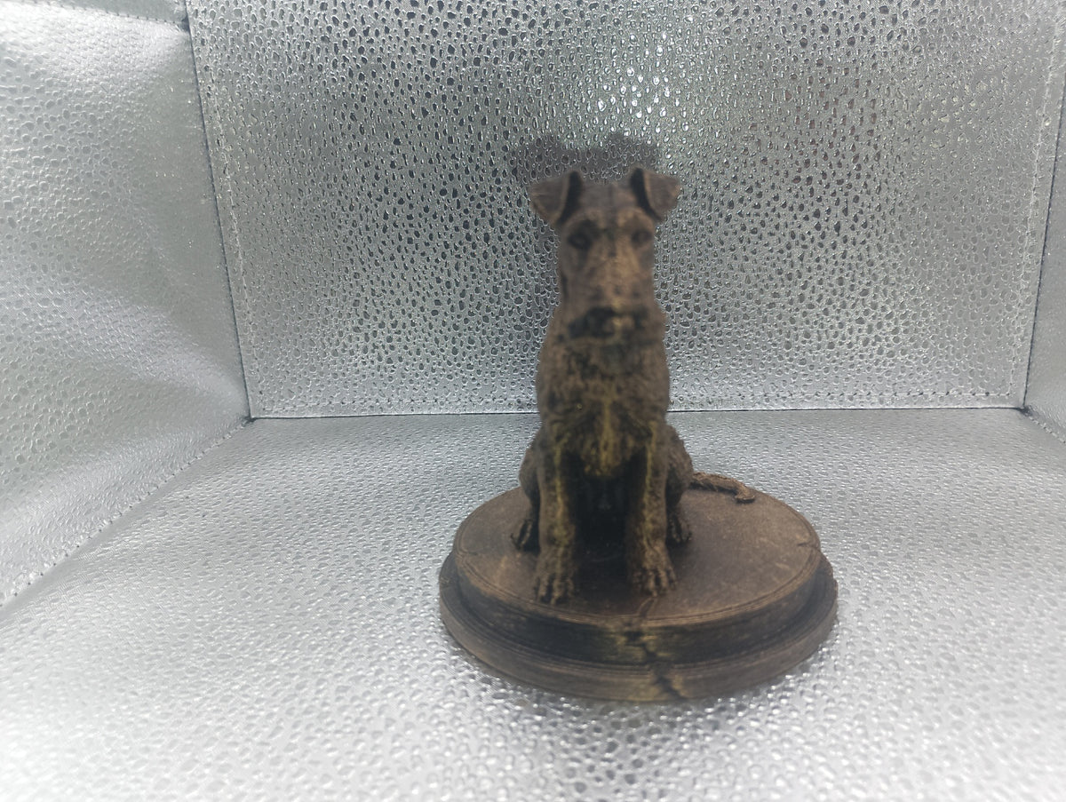 Fox Terrier Bust – 7cm Miniature Statue