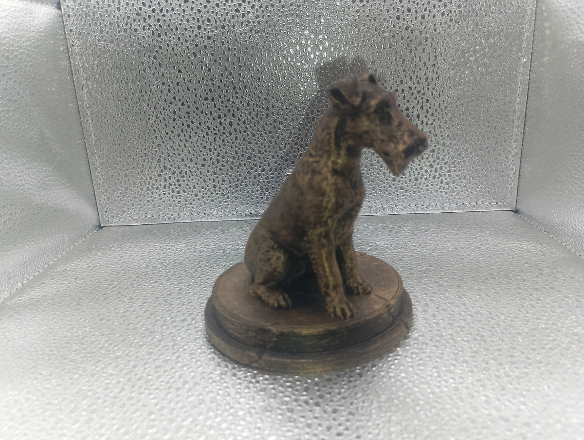 Fox Terrier Bust – 7cm Miniature Statue