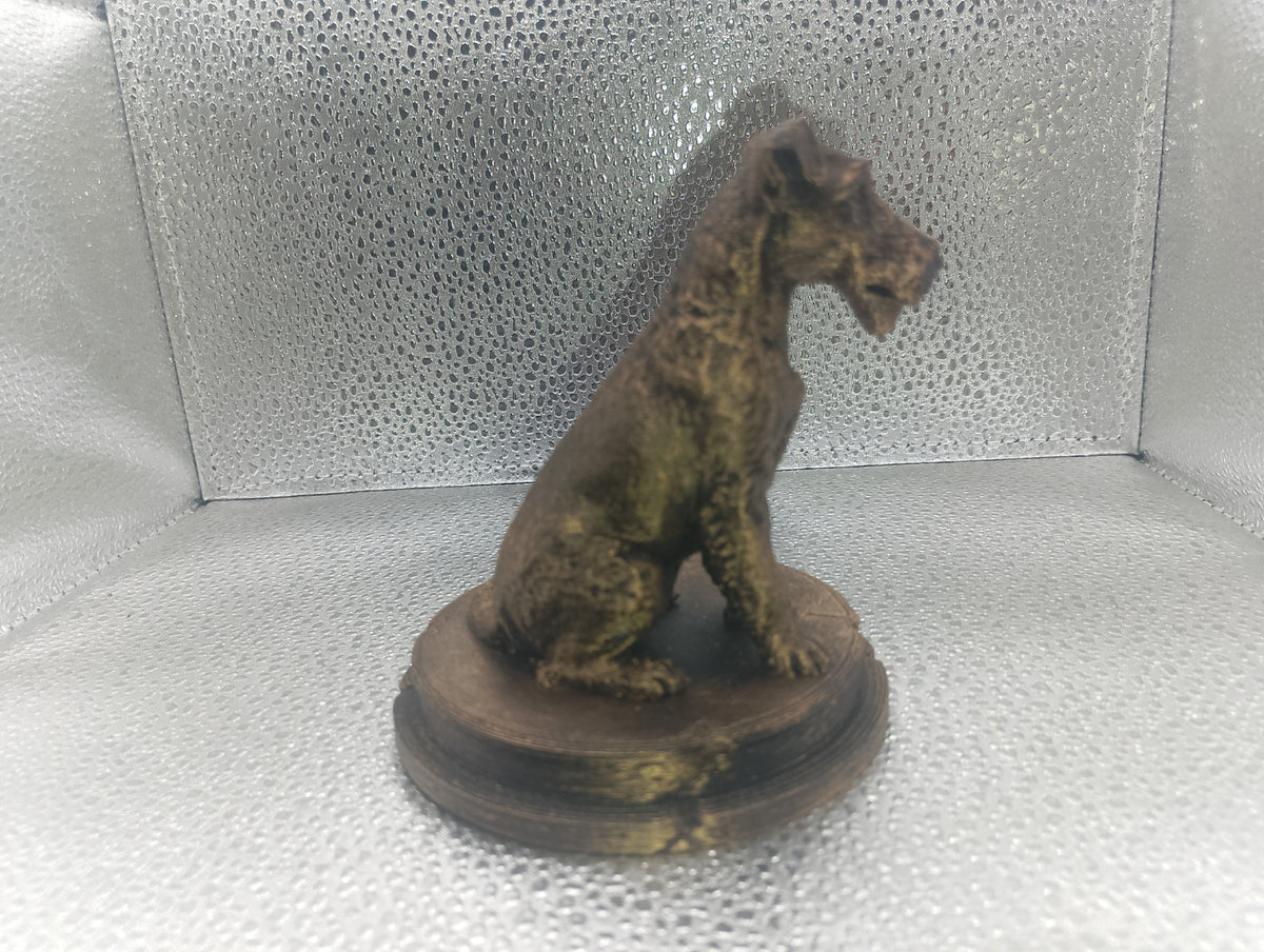 Fox Terrier Bust – 7cm Miniature Statue