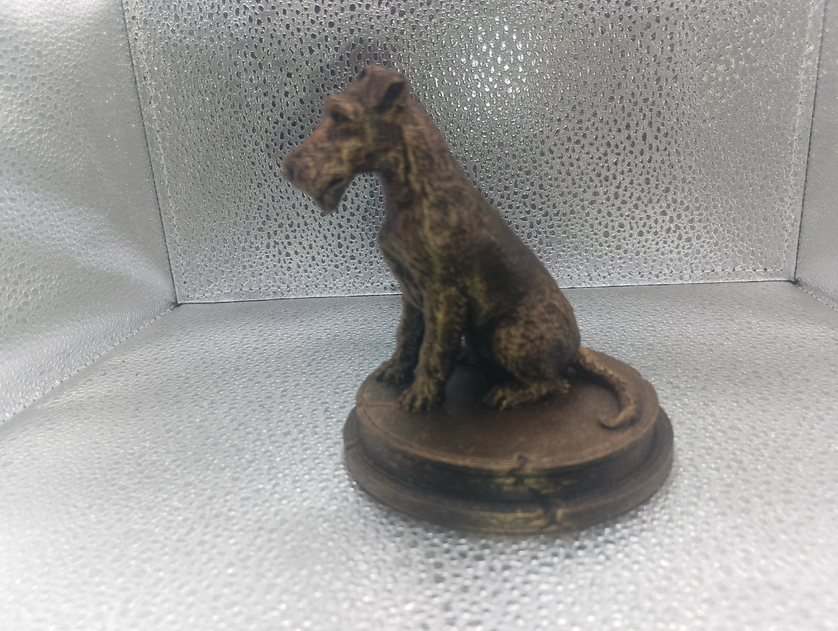 Fox Terrier Bust – 7cm Miniature Statue