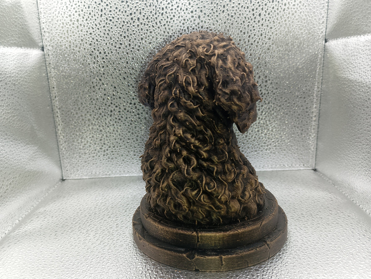 Curly Coated Retriever Bust