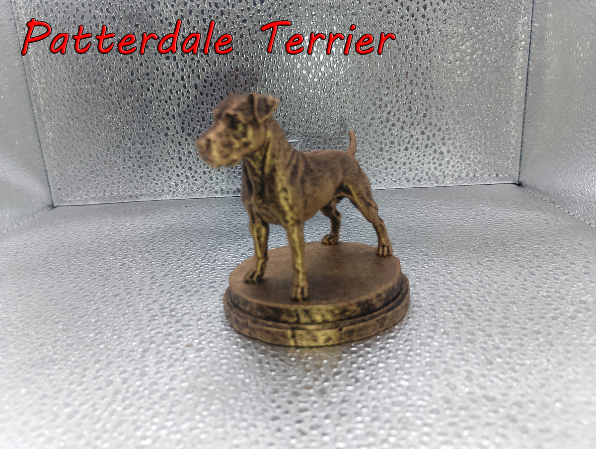 Patterdale Terrier – 7cm Standing Miniature Statue