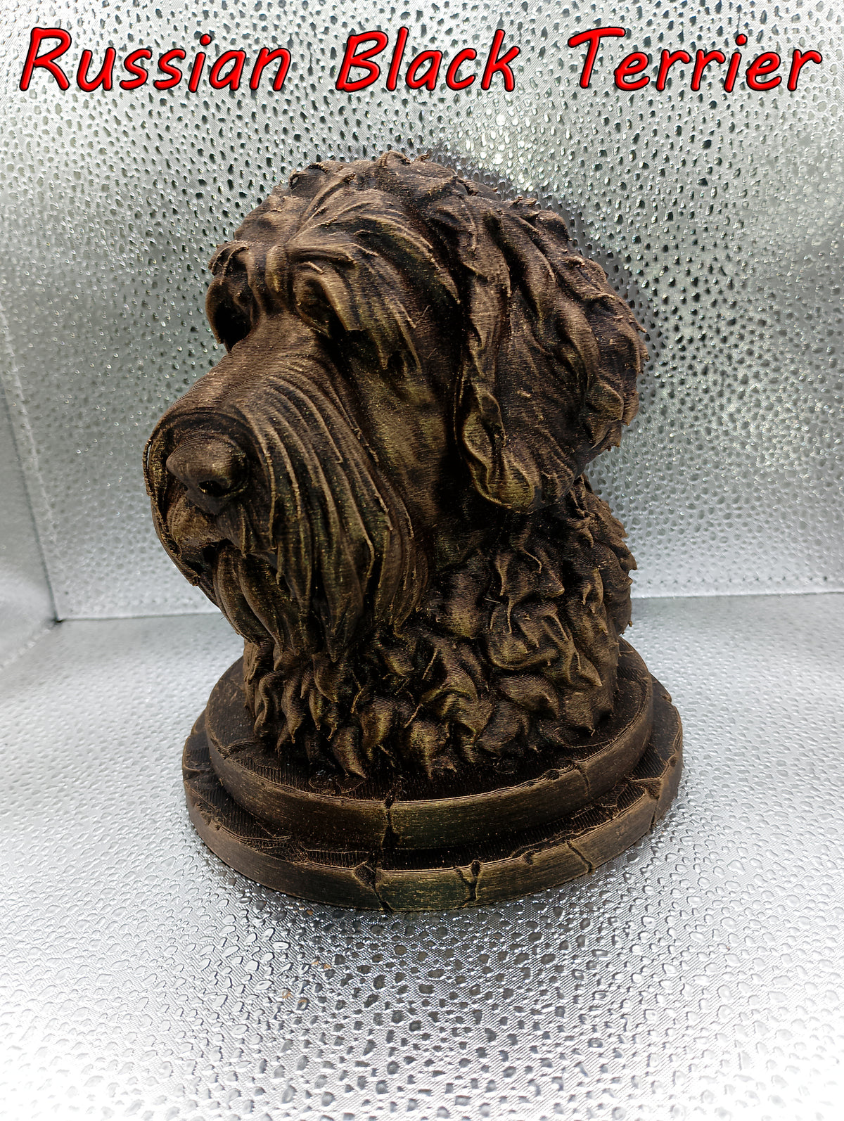 Russian Black Terrier Bust