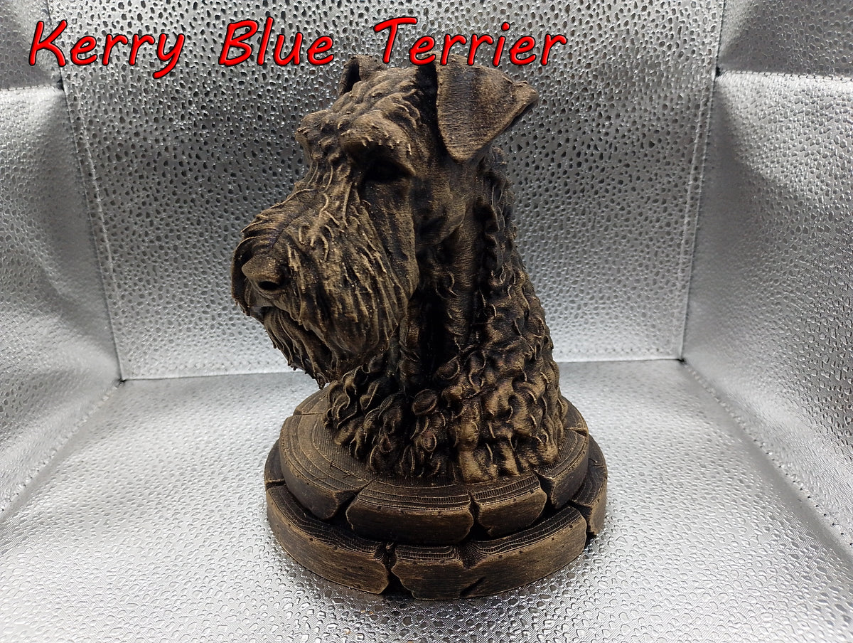 Kerry Blue Terrier Bust