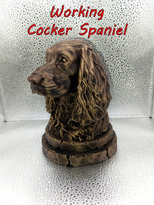 Working Cocker Spaniel Bust