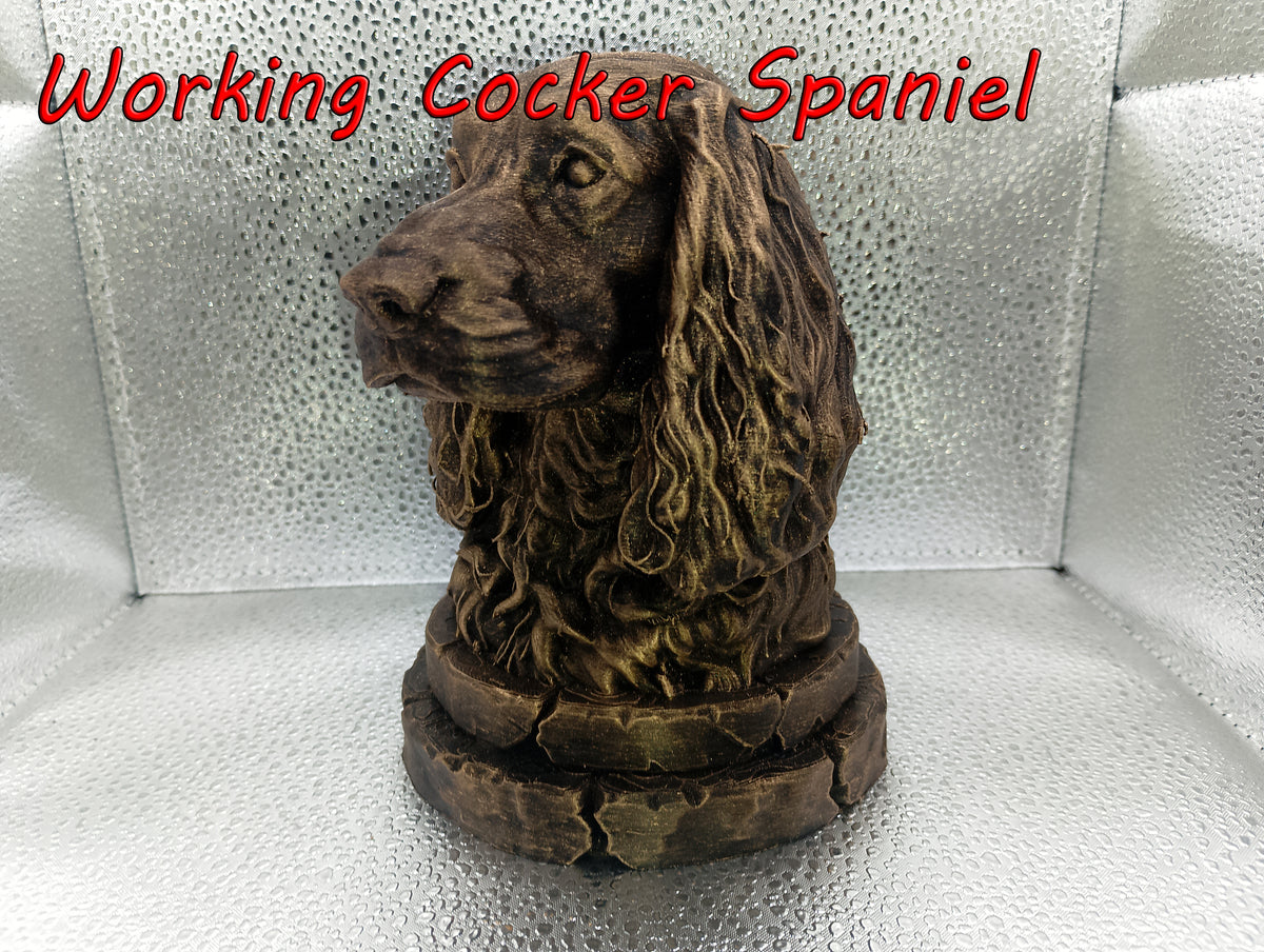 Working Cocker Spaniel Bust