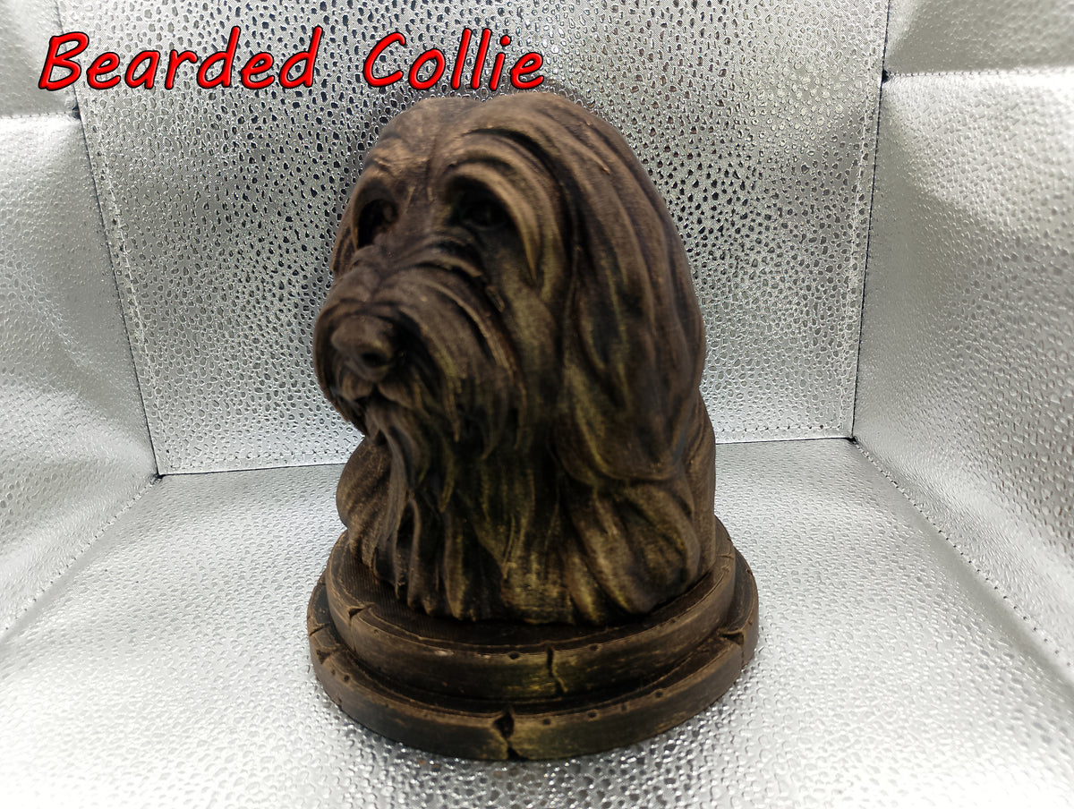 Bearded Collie Bust