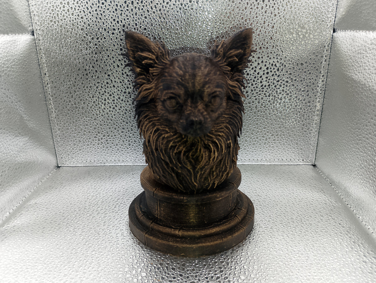 Long Haired Chihuahua Bust
