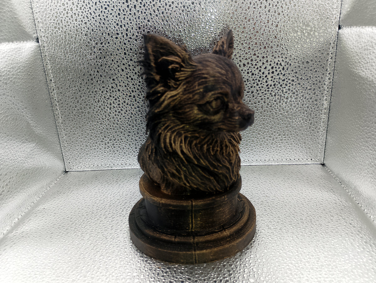 Long Haired Chihuahua Bust