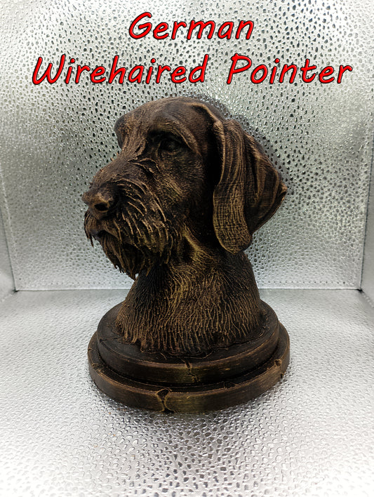 German Wirehaired Pointer Bust
