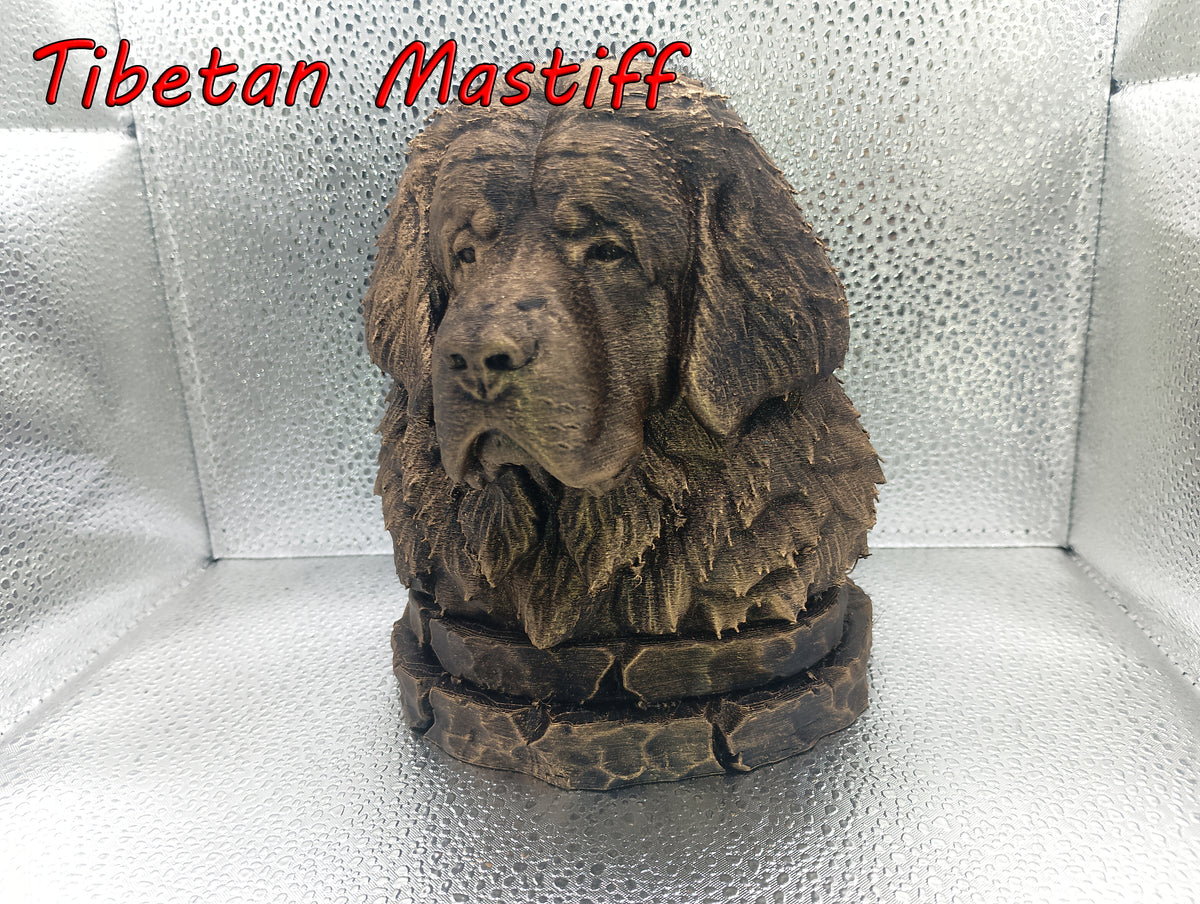 Tibetan Mastiff Bust