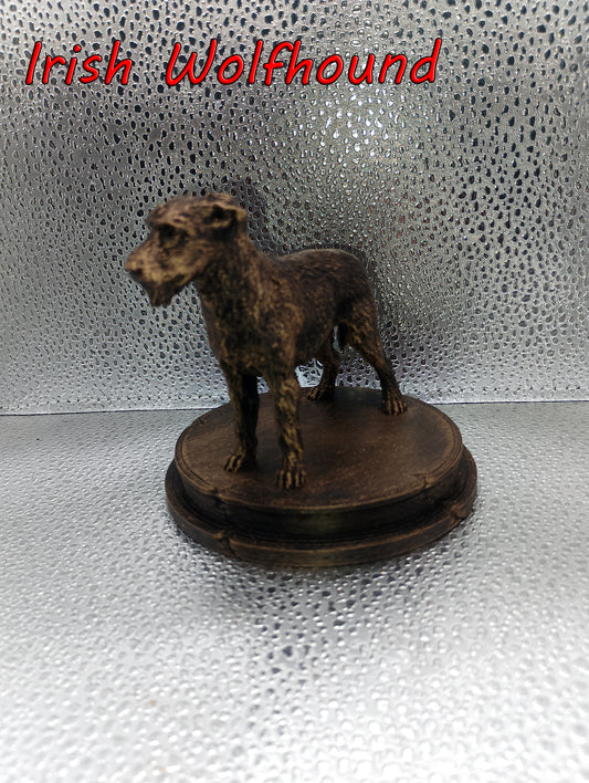Irish Wolfhound – 7cm Standing Miniature Statue