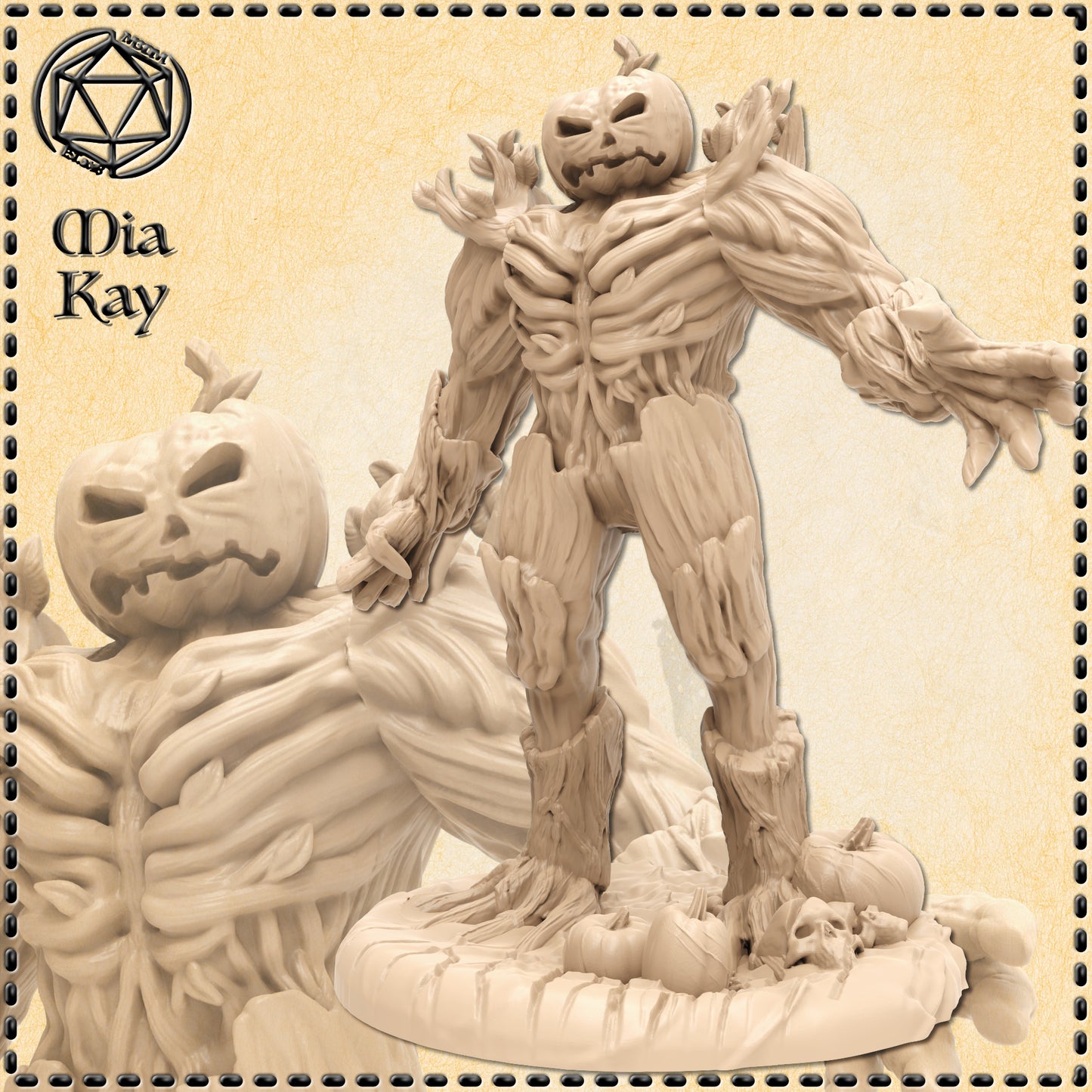 Dungeons & Dragons Jack O' Lantern Golem Miniature