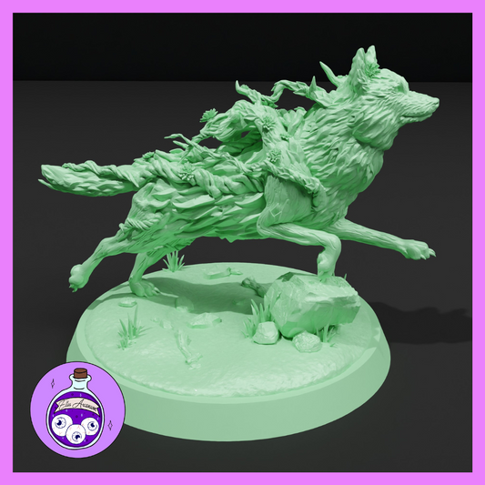 Dungeons & Dragons Forest Spirit Wolf Miniature