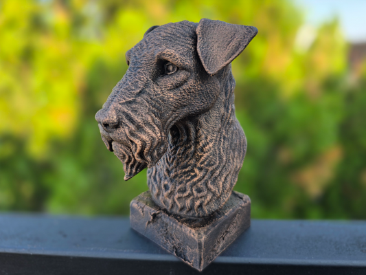 Kerry Blue Terrier Bust