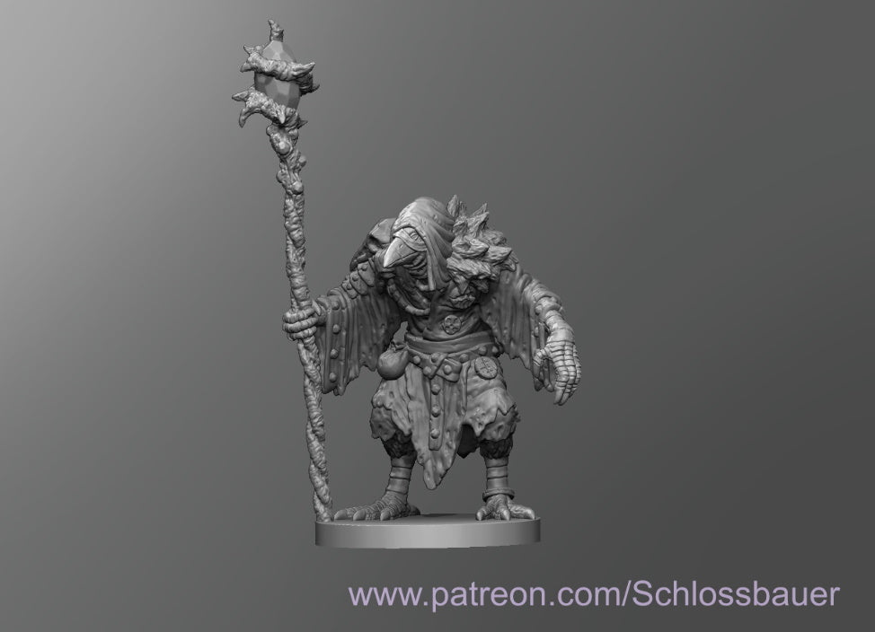 Dungeons & Dragons Kenku Warlock Miniature