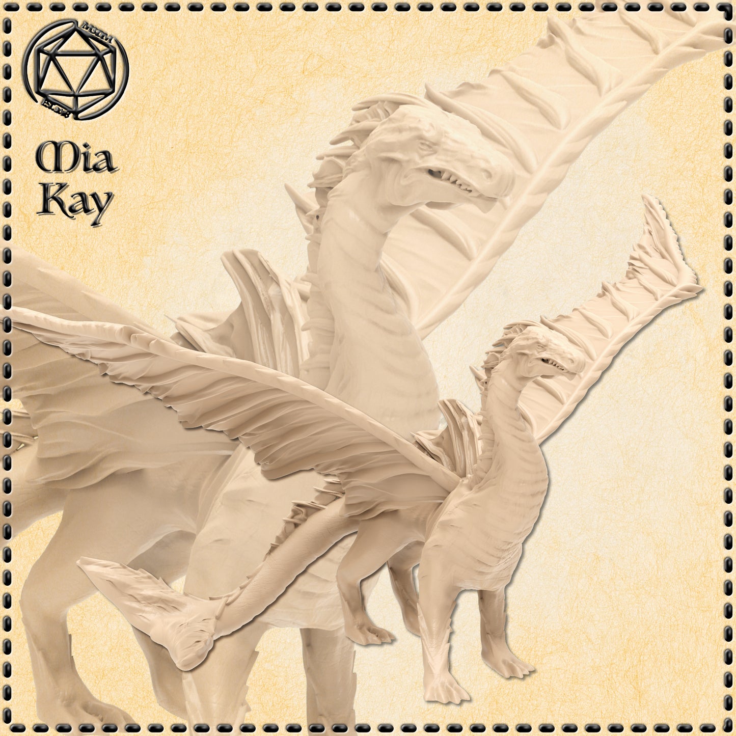 Dungeons & Dragons Killer Whale Dragon Miniature