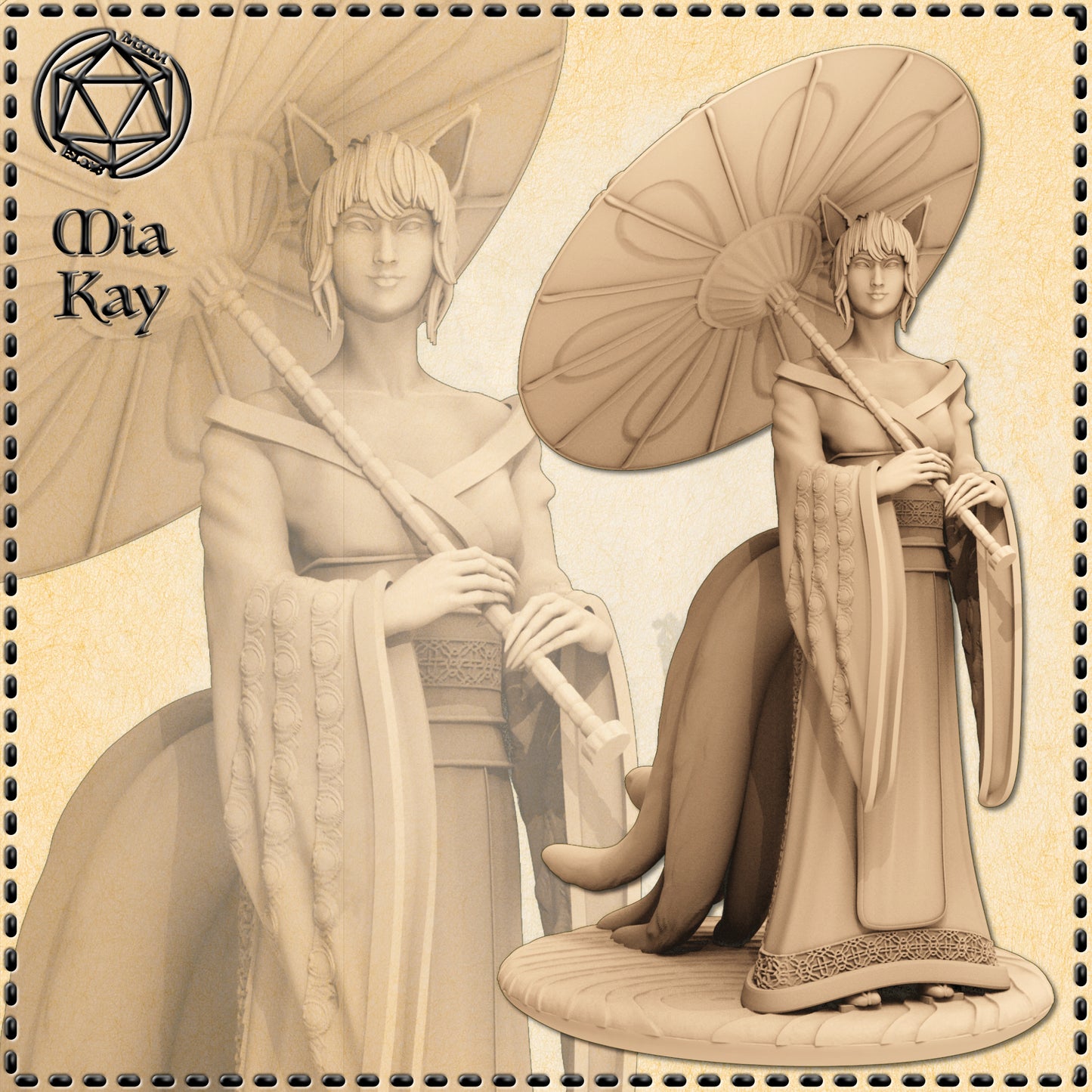 Dungeons & Dragons Kitsune Miniature