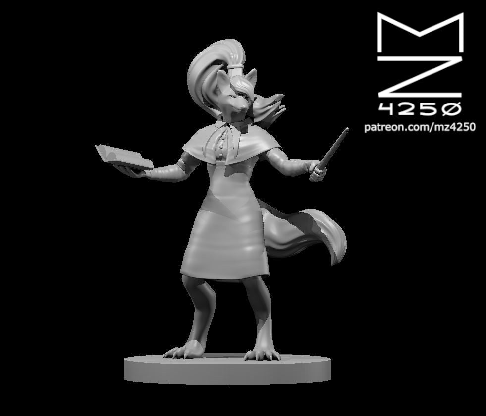 Dungeons & Dragons Kitsune Female Wizard Miniature