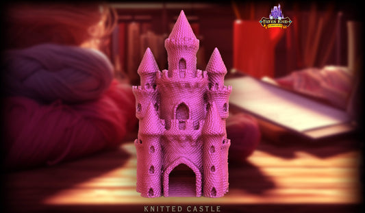 Knitted Castle Dice Tower