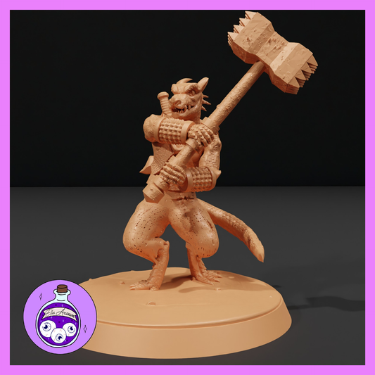 Dungeons & Dragons Kobold Barbarian Miniature