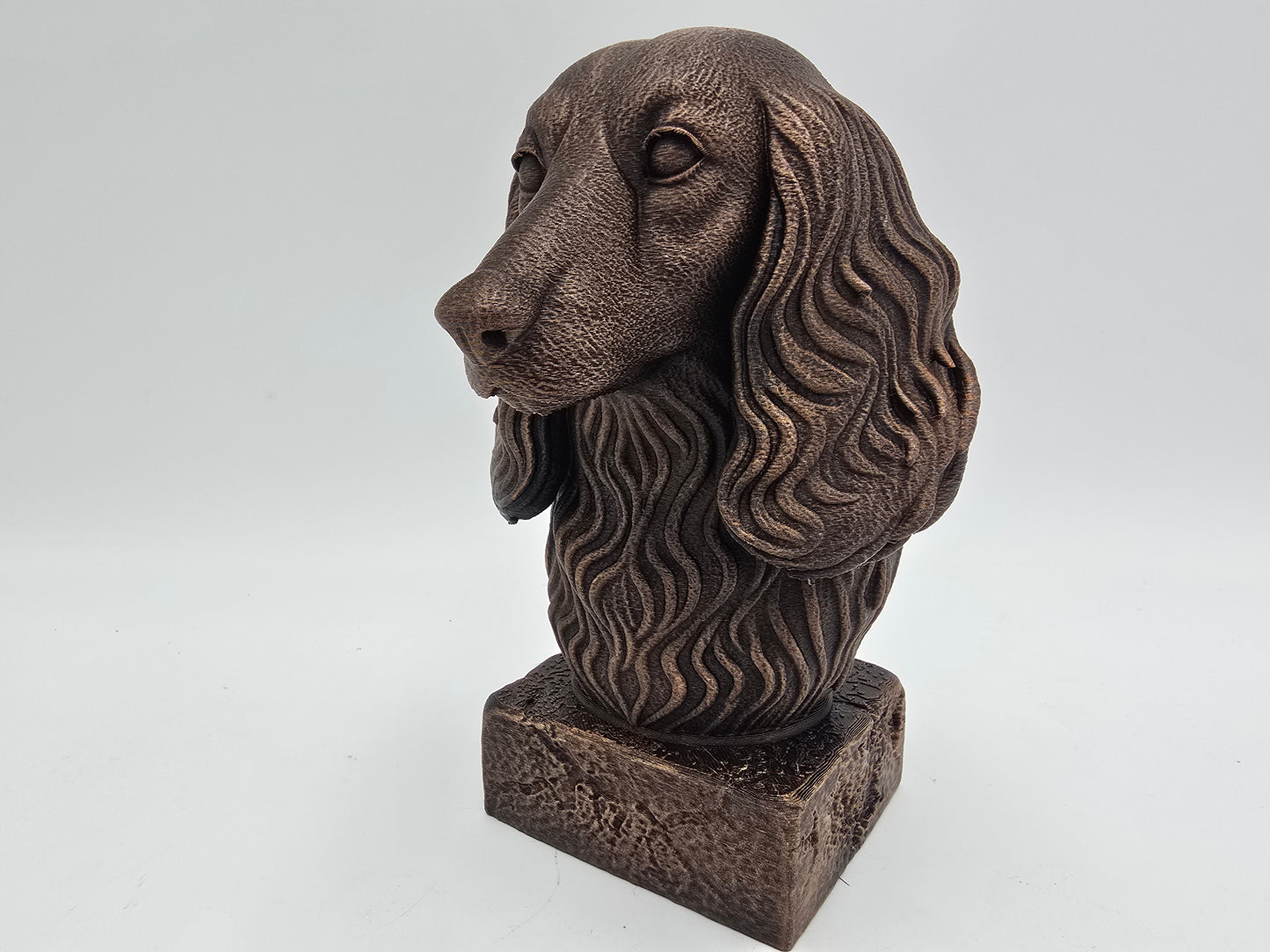 Long Haired Daschund Bust