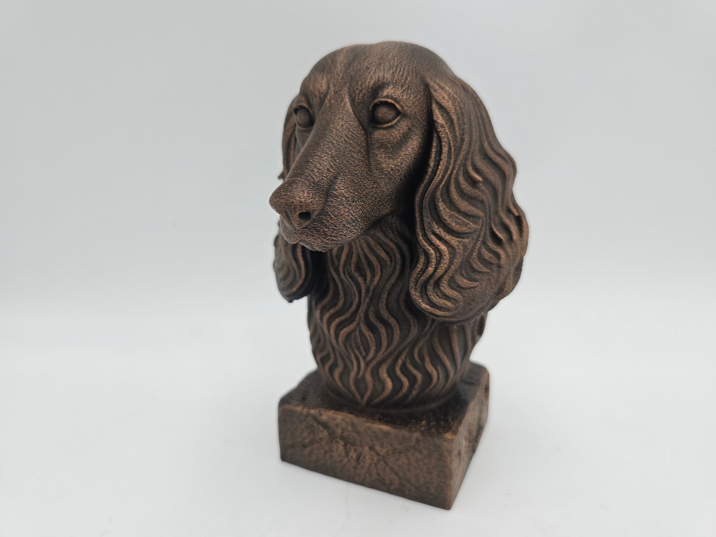 Long Haired Dachsund Bust