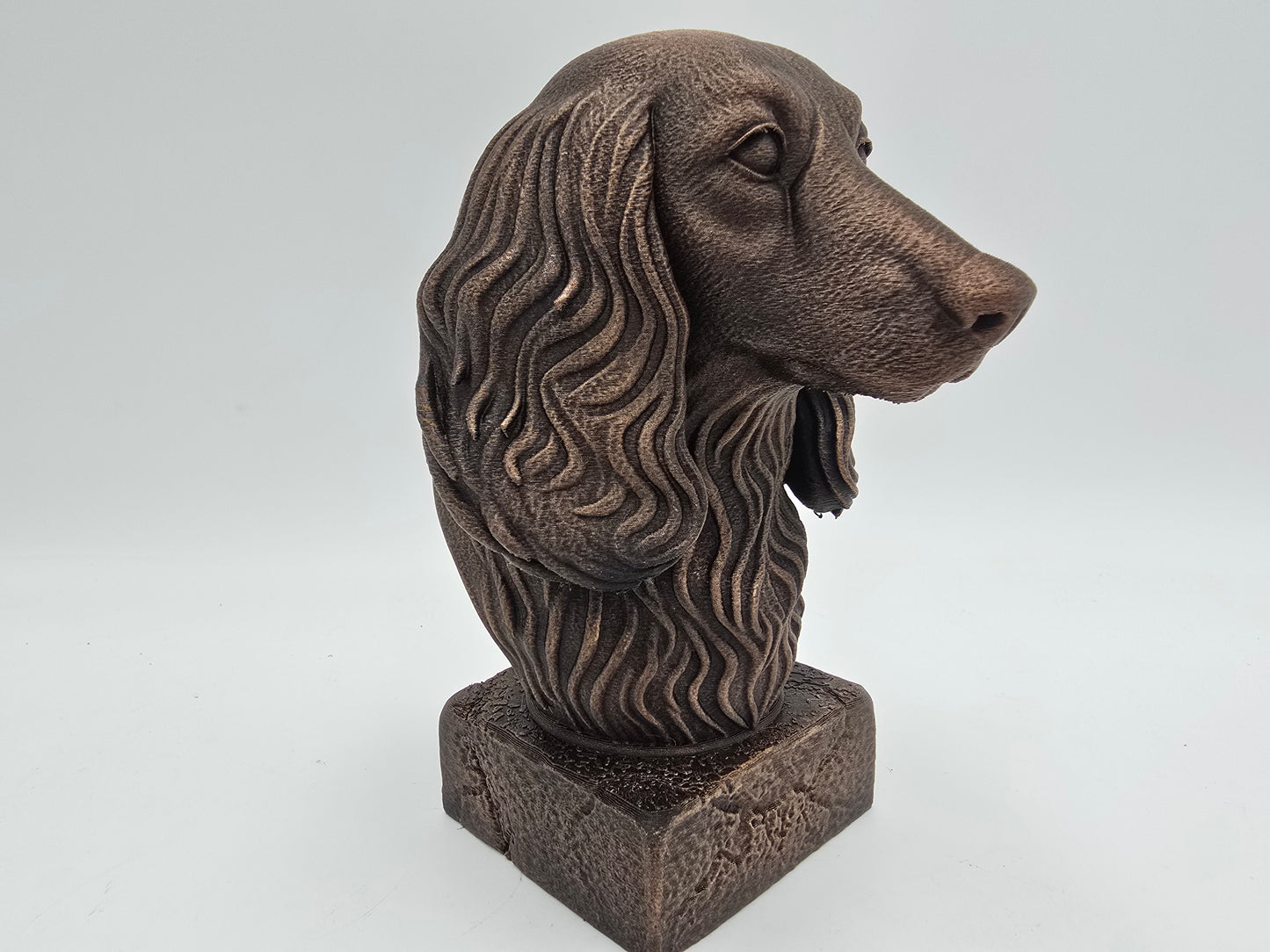 Long Haired Daschund Bust