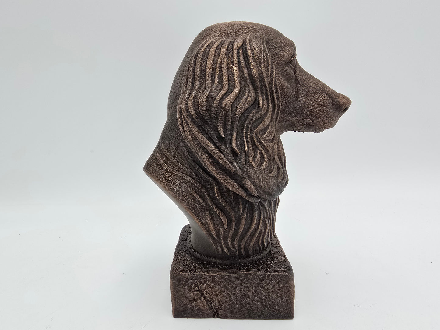 Long Haired Daschund Bust