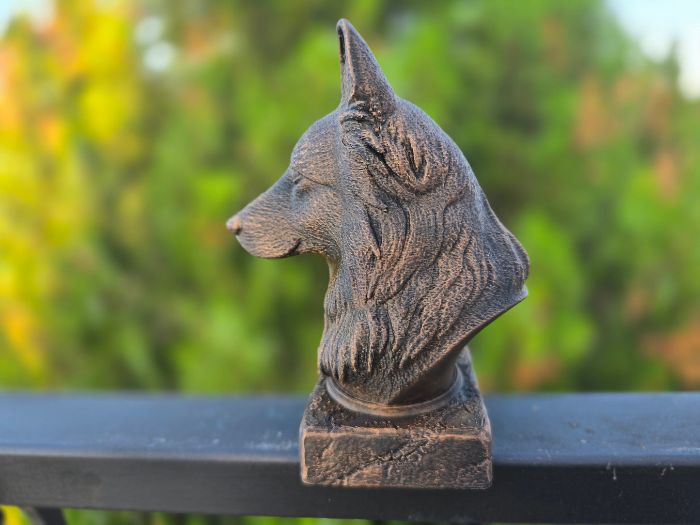 Long Haired German Shepherd Bust