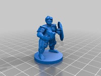 Dungeons & Dragons Female Dwarf Cleric Miniature