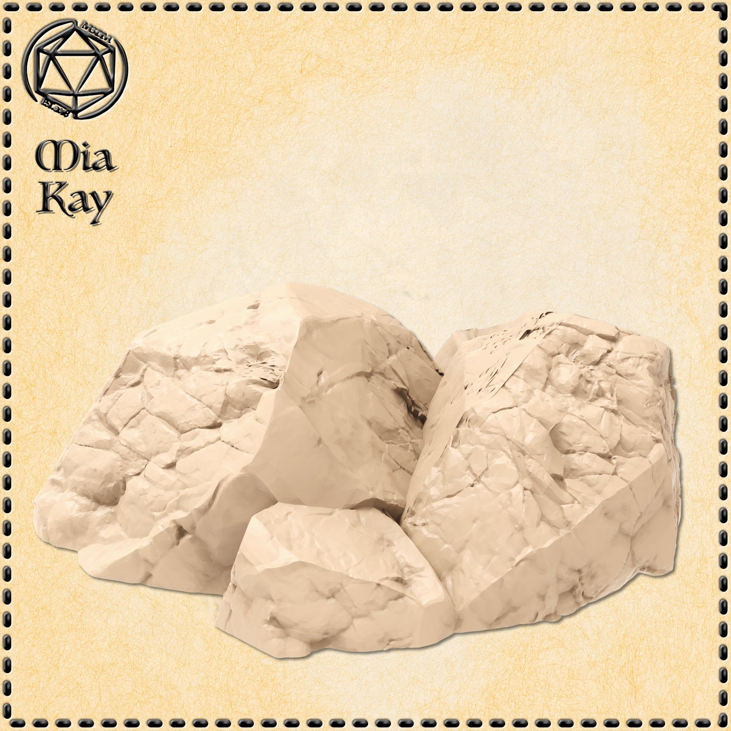 Dungeons & Dragons Large Rocks Miniature