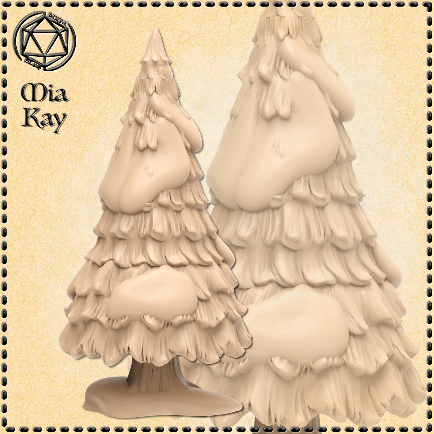 Dungeons & Dragons Large Snowy Tree Miniature