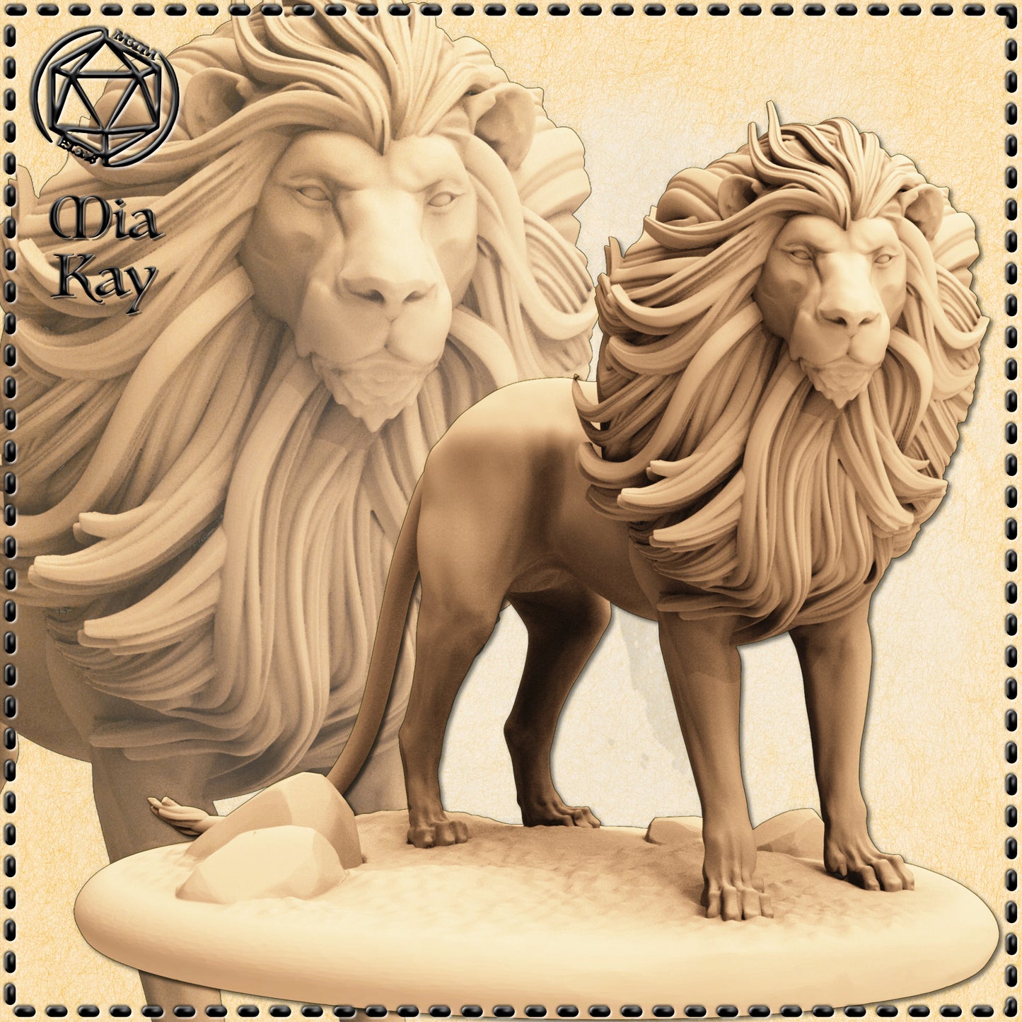 Dungeons & Dragons Lion Miniature